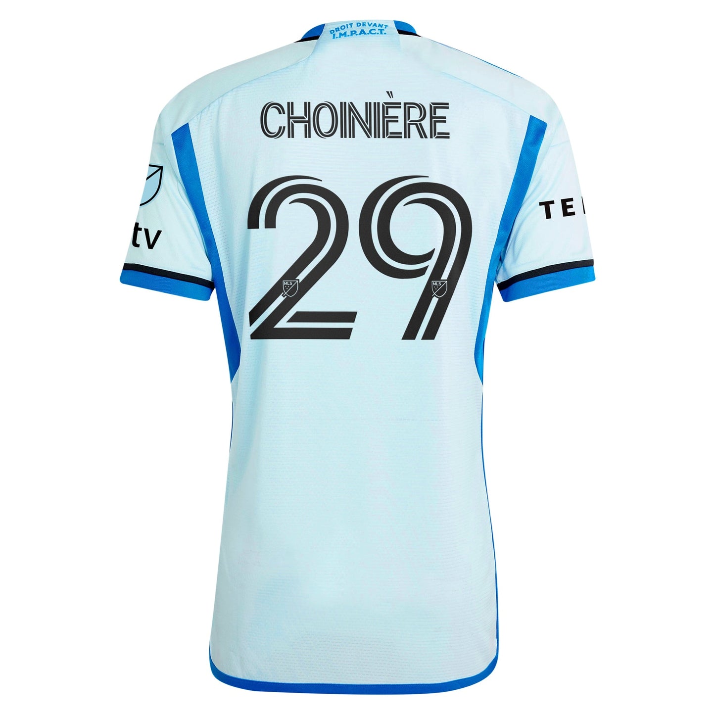 Men's adidas Mathieu Choini¨¨re Light Blue CF Montreal 2024 La Main Authentic Player Jersey