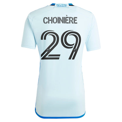 Men's adidas Mathieu Choini¨¨re Light Blue CF Montreal 2024 La Main Replica Player Jersey