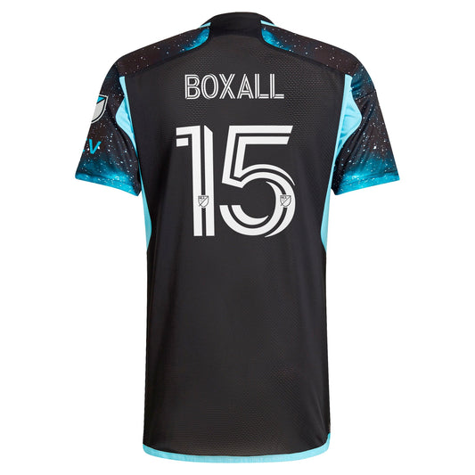 Men's adidas Michael Boxall Black Minnesota United FC 2024 Starry Night Authentic Player Jersey