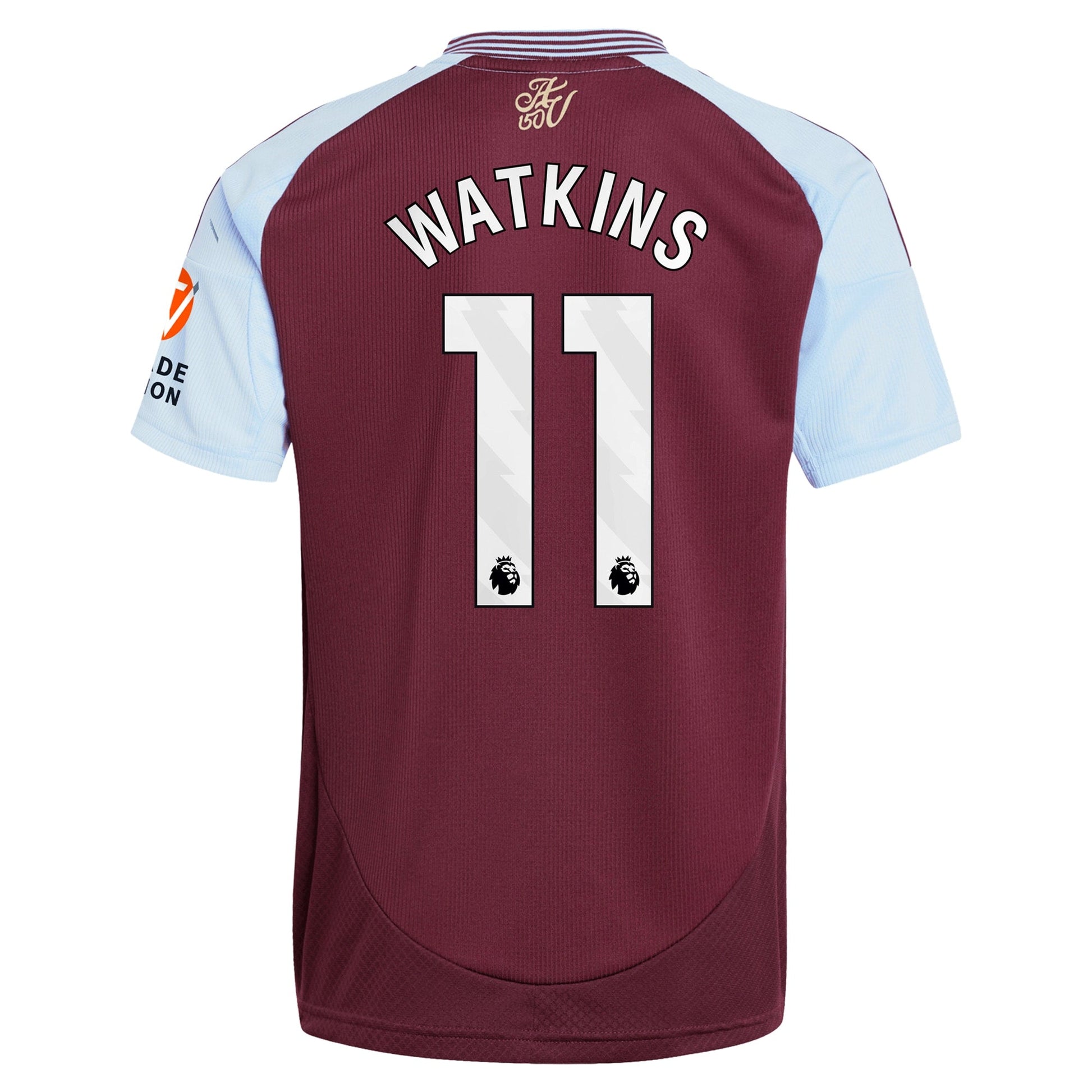 Men's adidas Ollie Watkins Claret Aston Villa 2024/25 Home Replica Player Jersey