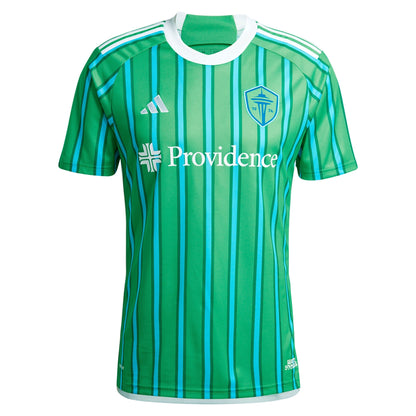 Men's adidas Pedro de la Vega Green Seattle Sounders FC 2024 The Anniversary Kit Replica Player Jersey