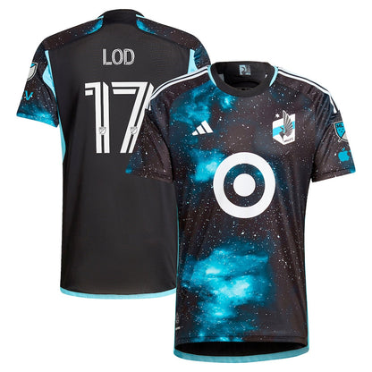 Men's adidas Robin Lod Black Minnesota United FC 2024 Starry Night Authentic Player Jersey