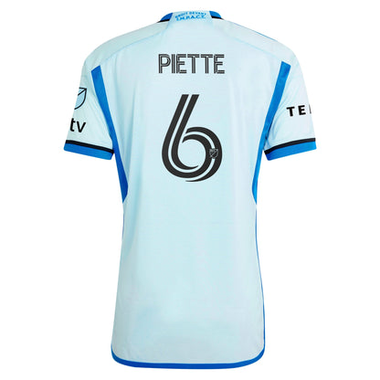 Men's adidas Samuel Piette Light Blue CF Montreal 2024 La Main Authentic Player Jersey