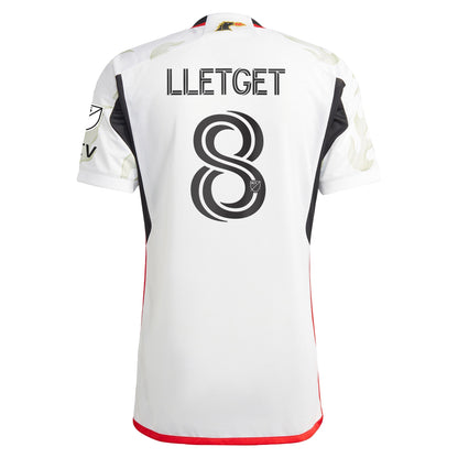 Men's adidas Sebastian Lletget White FC Dallas 2024 Burn Baby Burn Authentic Player Jersey