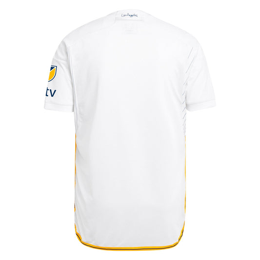 Men's adidas White LA Galaxy 2024 Angeleno Kit Authentic Jersey - Customizable