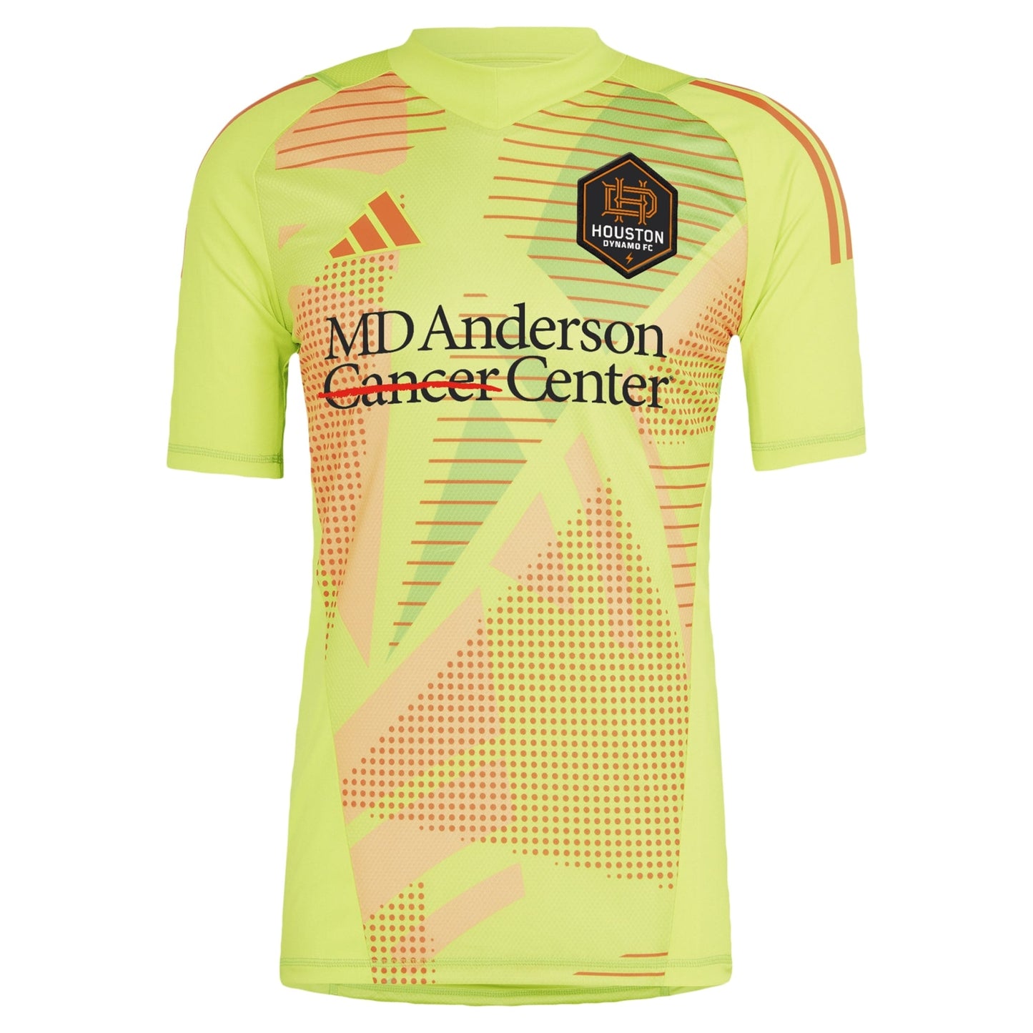 Men's adidas Yellow Houston Dynamo FC 2024 Goalkeeper Jersey - Customizable