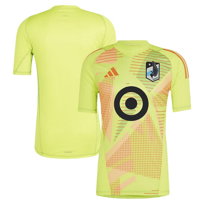 Men's adidas Yellow Minnesota United FC 2024 Goalkeeper Jersey - Customizable