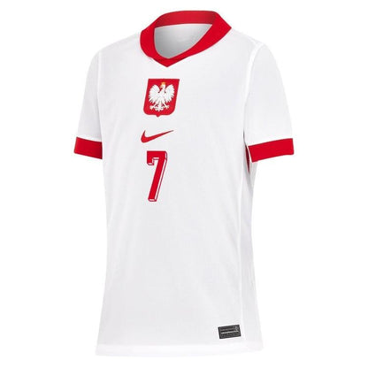 Poland Arkadiusz Milik #7 Home Replica Jersey 2024