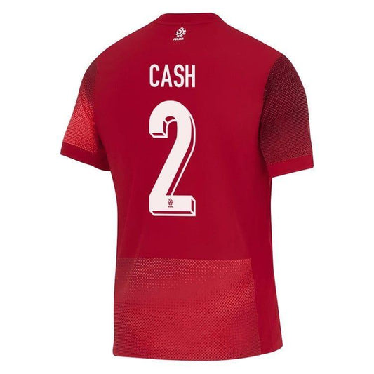 Youth Poland Matty Cash #2 Away Replica Jersey 2024