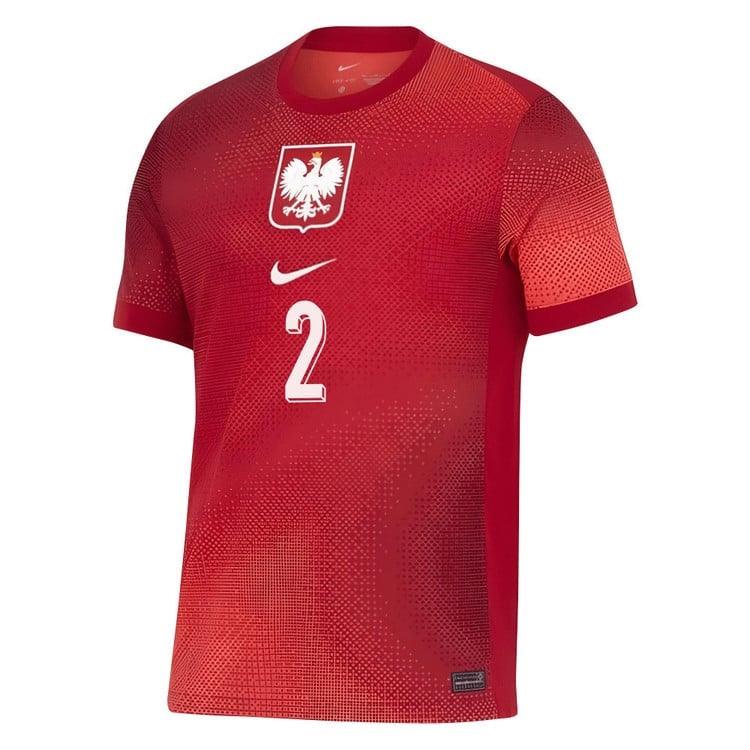 Poland Matty Cash #2 Away Replica Jersey 2024