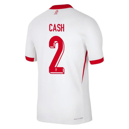 Poland Matty Cash #2 Home Replica Jersey 2024