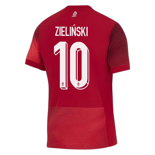 Youth Poland Piotr Zielinski #10 Away Replica Jersey 2024