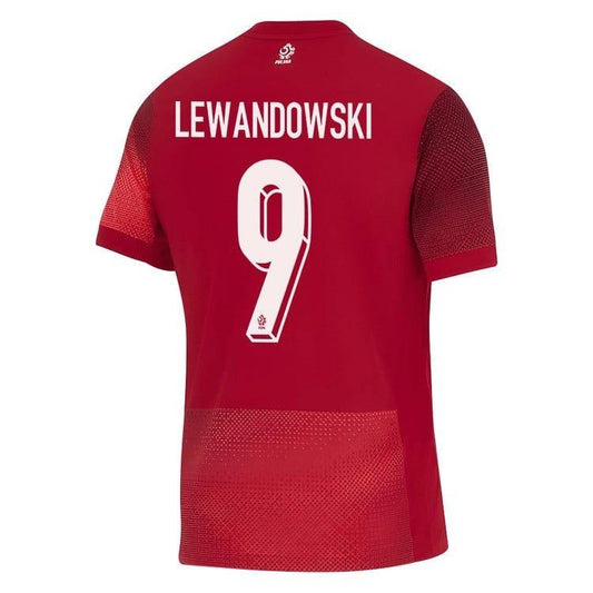 Poland Robert Lewandowski #9 Away Replica Jersey 2024