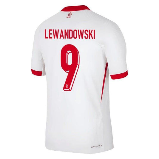 Youth Poland Robert Lewandowski #9 Home Replica Jersey 2024