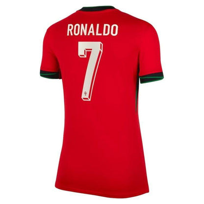 Women's Portugal Home Cristiano Ronaldo #7 Replica Jersey 2024