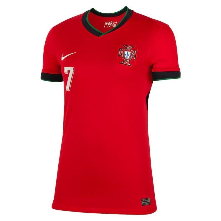 Women's Portugal Home Cristiano Ronaldo #7 Replica Jersey 2024