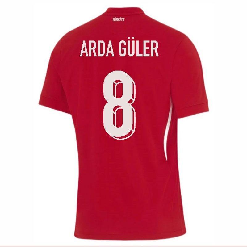 Youth Turkey GUler #8 Away Replica Jersey 2024