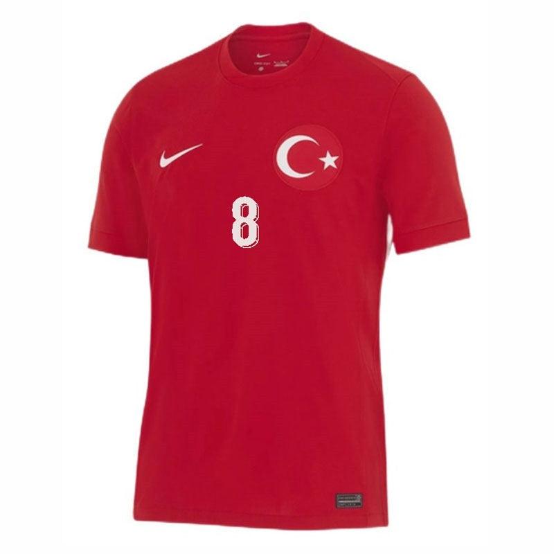 Youth Turkey GUler #8 Away Replica Jersey 2024