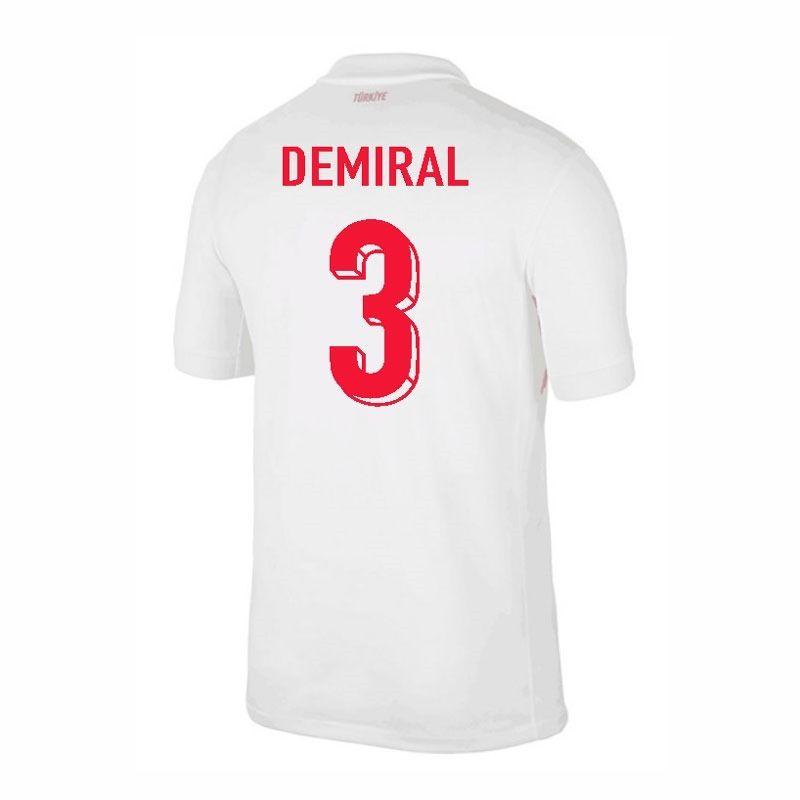 Turkey Merih Demiral #3 Home Replica Jersey 2024