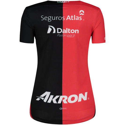 Women's Charly Red/Black Club Atlas 2024/25 Home Authentic Jersey - Customizable