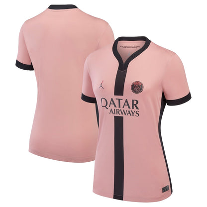 Women's Jordan Brand Pink Paris Saint-Germain 2024/25 Third Replica Jersey - Customizable