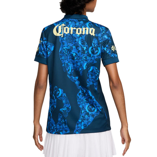 Women's Nike Blue Club America 2024/25 Away Replica Jersey - Customizable