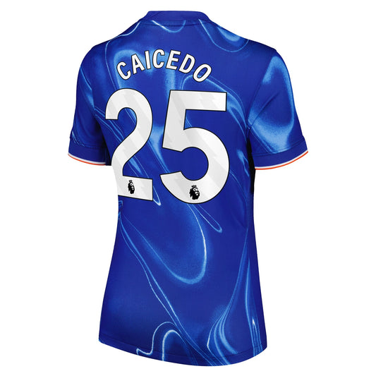 Women's Nike Mois¨¦s Caicedo Blue Chelsea 2024/25 Home Replica Player Jersey