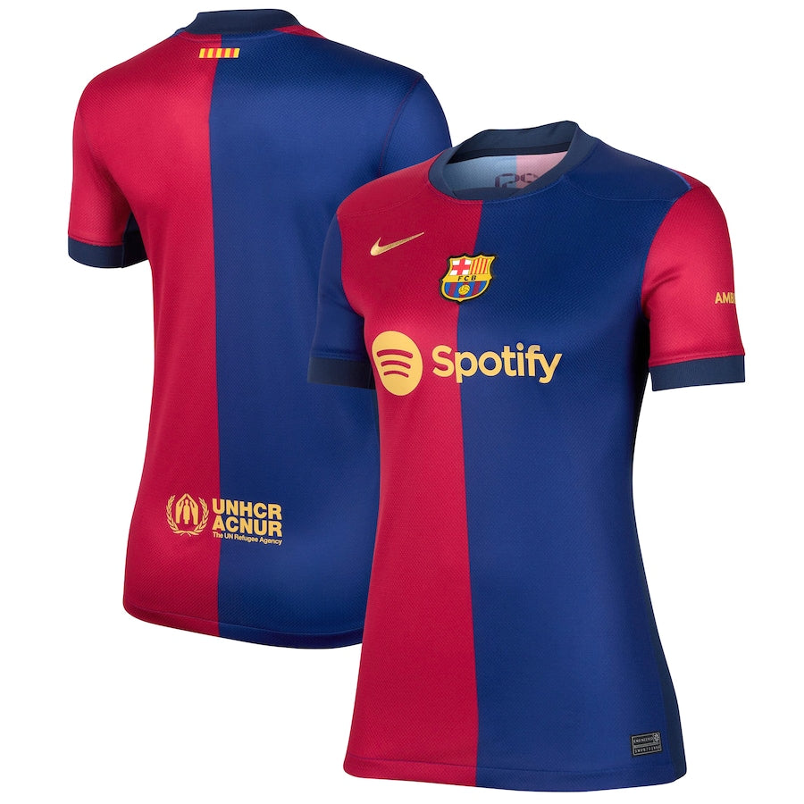 Women's Nike Royal Barcelona 2024/25 Home Replica Jersey - Customizable