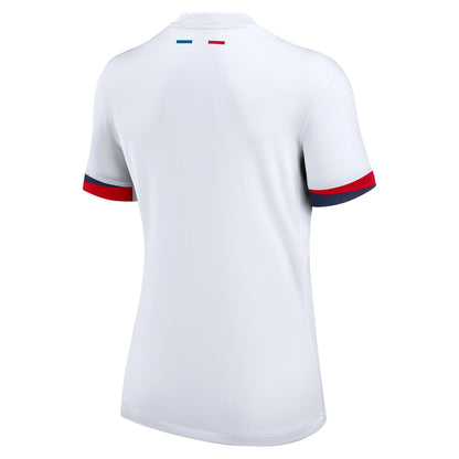 Women's Nike White Paris Saint-Germain 2024/25 Away Replica Jersey - Customizable