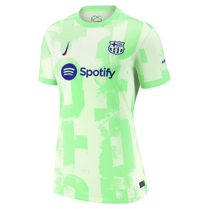 Women's Nike Yellow Barcelona 2024/25 Third Replica Jersey - Customizable