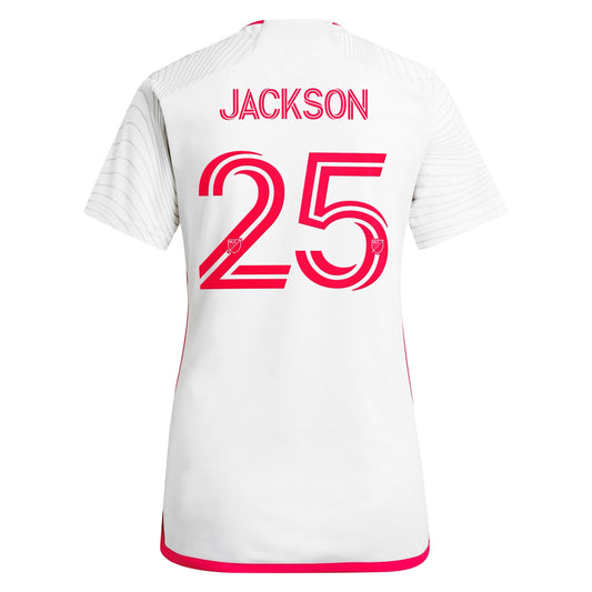 Women's adidas Aziel Jackson White St. Louis City SC 2024 The Confluence Kit Replica Player Jersey