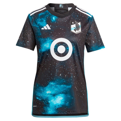 Women's adidas Black Minnesota United FC 2024 Starry Night Replica Jersey - Customizable