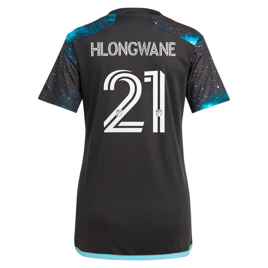 Women's adidas Bongokuhle Hlongwane Black Minnesota United FC 2024 Starry Night Replica Player Jersey