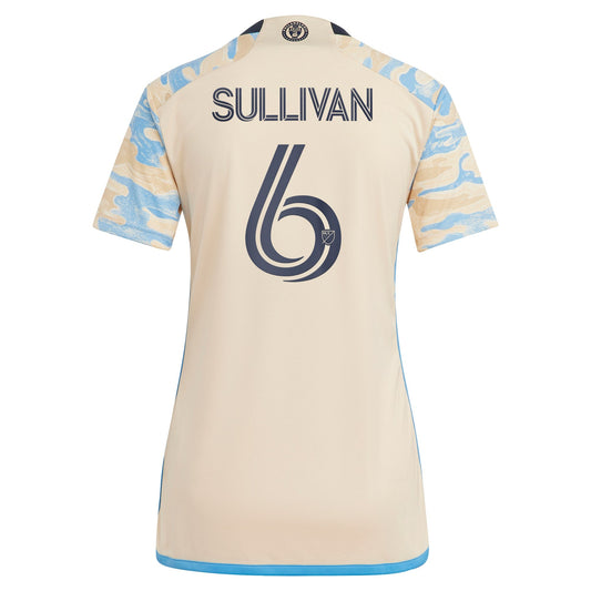 Women's adidas Cavan Sullivan Tan Philadelphia Union 2024 Replica Secondary Jersey