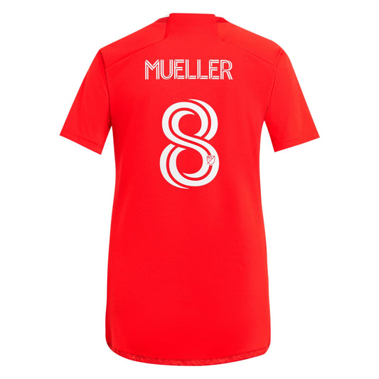 Women's adidas Chris Mueller Red Chicago Fire 2024 Return To Red Replica Player Jersey