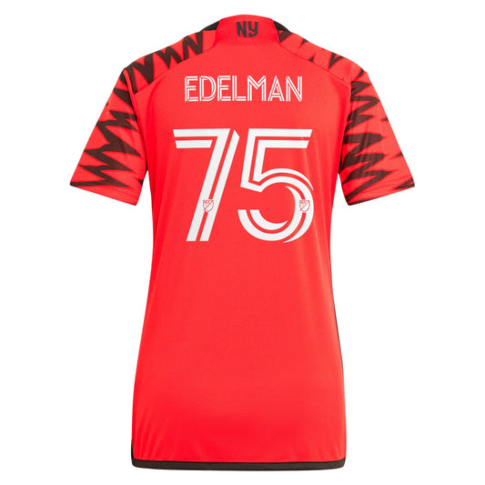 Women's adidas Daniel Edelman Red New York Red Bulls 2024 Legacy Replica Player Jersey