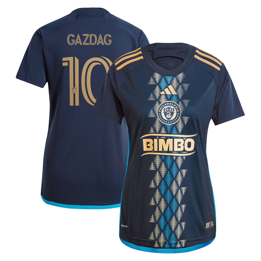 Women's adidas Daniel Gazdag Navy Philadelphia Union 2024 The XV Kit Replica Player Jersey