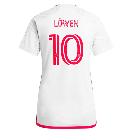 Women's adidas Eduard L?wen White St. Louis City SC 2024 The Confluence Kit Replica Player Jersey