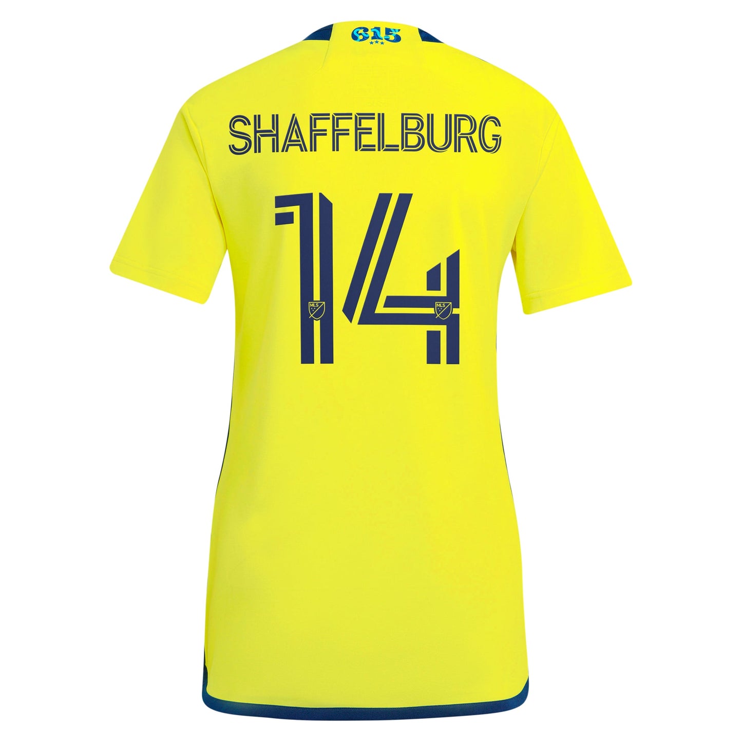 Women's adidas Jacob Shaffelburg Yellow Nashville SC 2024 The 615 Kit Replica Player Jersey