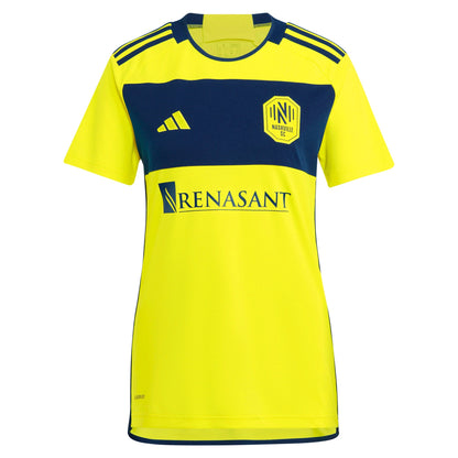 Women's adidas Jacob Shaffelburg Yellow Nashville SC 2024 The 615 Kit Replica Player Jersey