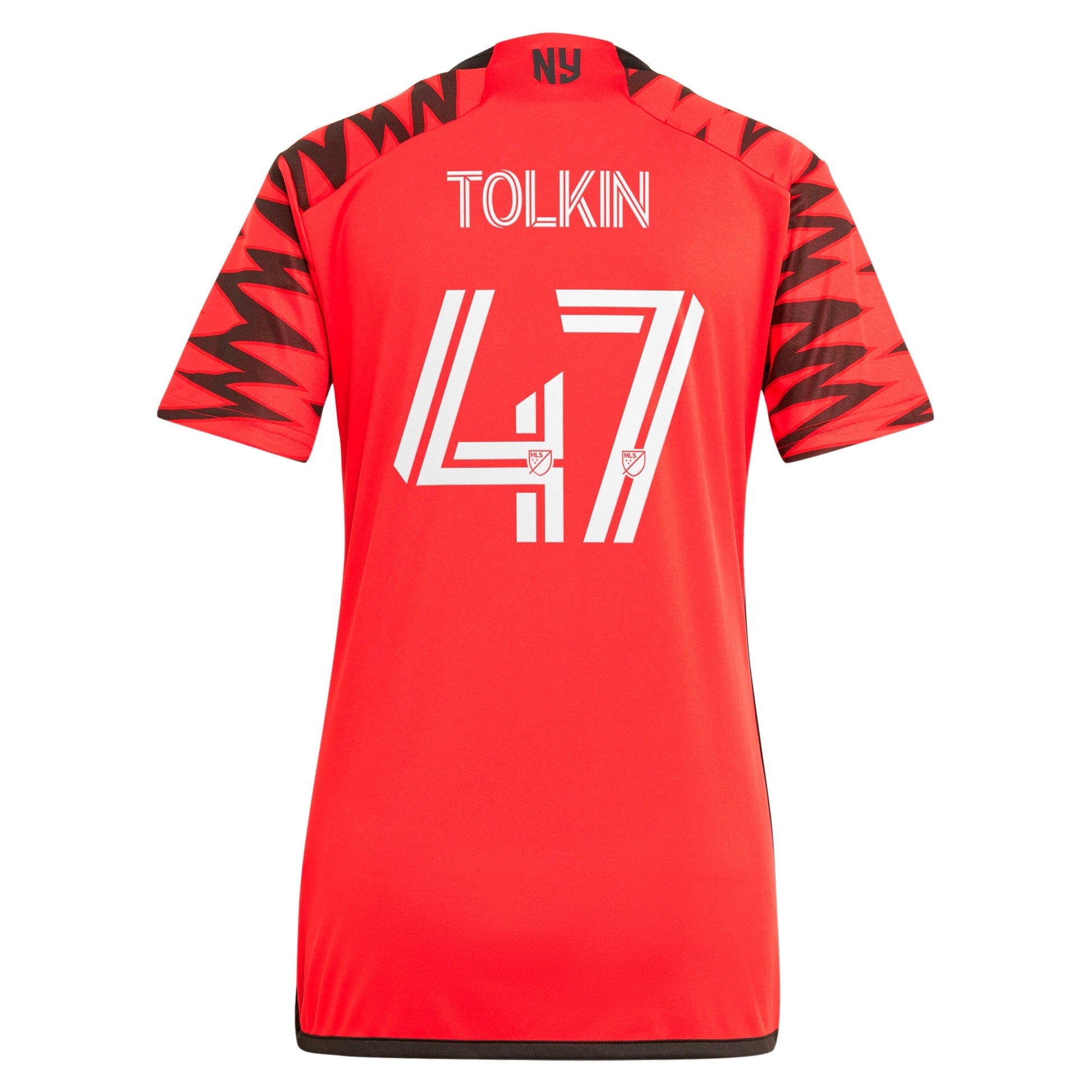 Women's adidas John Tolkin Red New York Red Bulls 2024 Legacy Replica Player Jersey