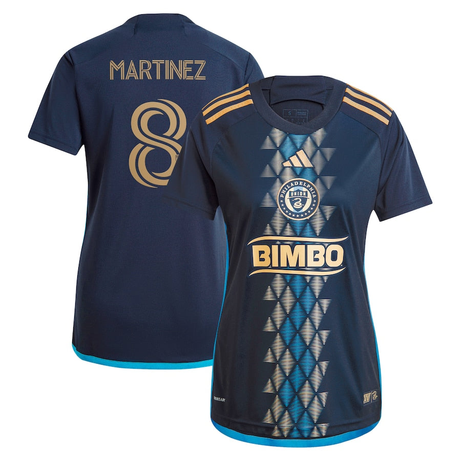 Women's adidas Jose Martinez Navy Philadelphia Union 2024 The XV Kit Replica Player Jersey