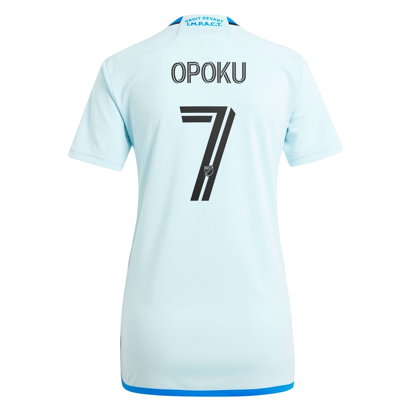 Women's adidas Kwadwo Opoku Light Blue CF Montreal 2024 La Main Replica Player Jersey