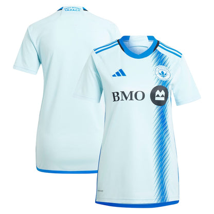 Women's adidas Light Blue CF Montreal 2024 La Main Replica Jersey - Customizable