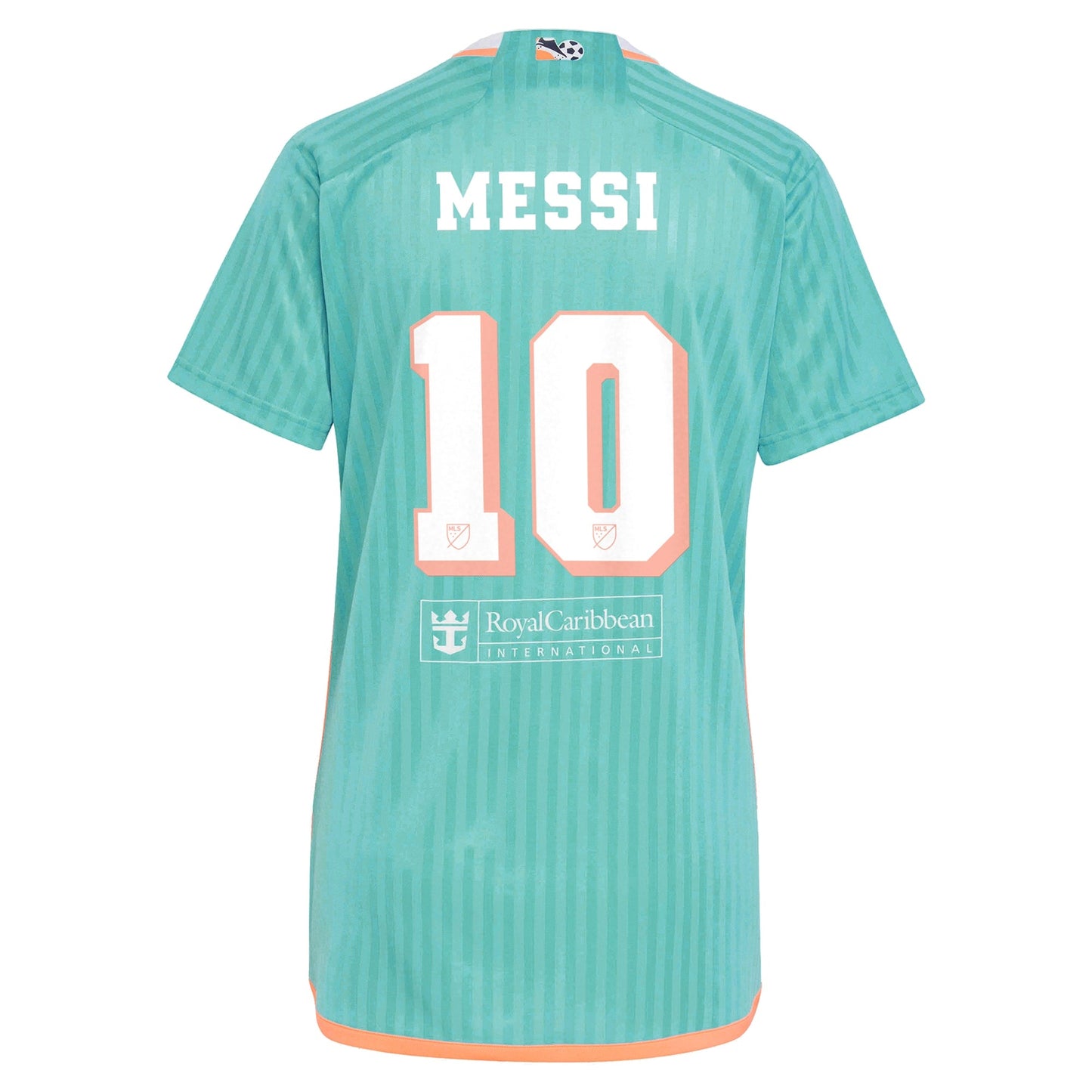 Women's adidas Lionel Messi Aqua Inter Miami CF 2024 Archive Replica Player Jersey