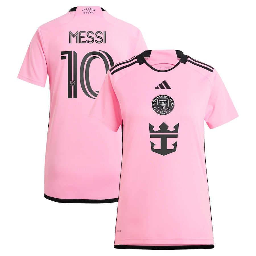 Women's adidas Lionel Messi Pink Inter Miami CF 2024 2getherness Replica Player Jersey