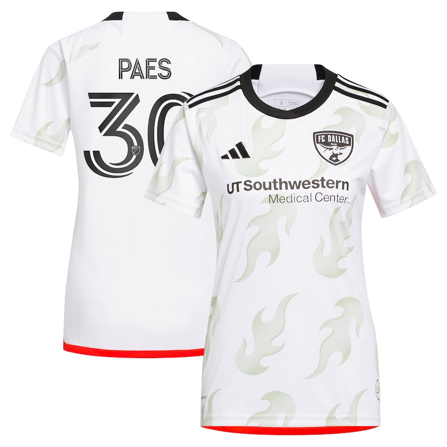 Women's adidas Maarten Paes White FC Dallas 2024 Burn Baby Burn Replica Player Jersey