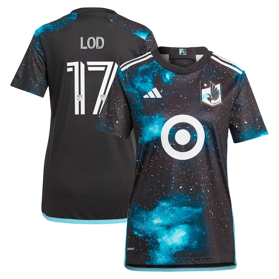 Women's adidas Robin Lod Black Minnesota United FC 2024 Starry Night Replica Player Jersey