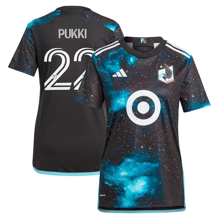 Women's adidas Teemu Pukki Black Minnesota United FC 2024 Starry Night Replica Player Jersey