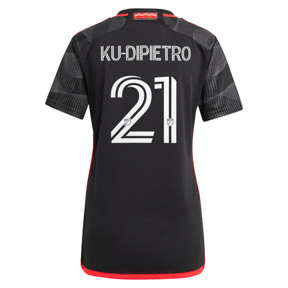 Women's adidas Theodore Ku-Dipietro Black D.C. United 2024 The Icon Kit Replica Player Jersey